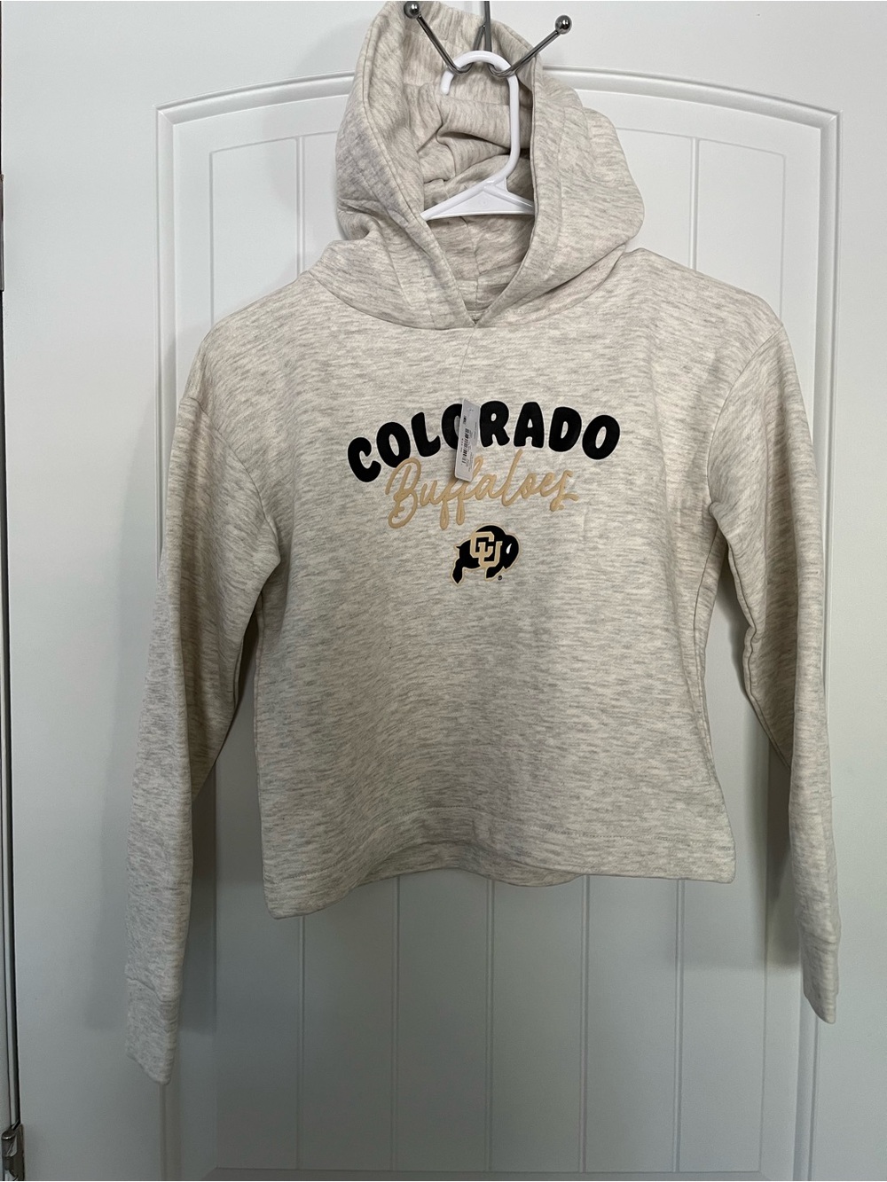 Colorado Buffaloes Hoodie Sweatshirt - Cream YOUTH 10/12 LARGE